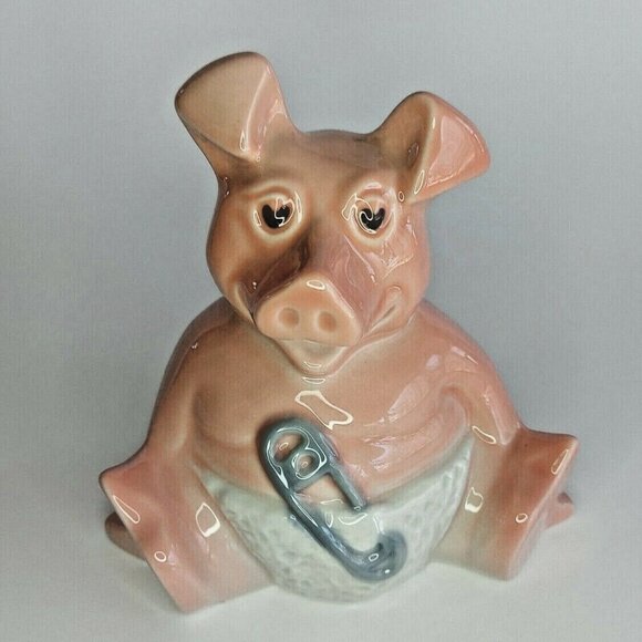 BABY WOODY Piggy Bank 5" WADE NATWEST England/UK VTG porcelain ceramic Exel Cond - Picture 1 of 6